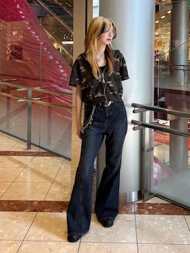 「アイテム（パーカー）」を使った、カワさん（レディース・163cm）の夏コーディネート