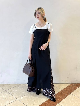 「PAGEBOY」｜「アイテム（ワンピース/ドレス）」を使った、カワさん（レディース・163cm）の夏コーディネート