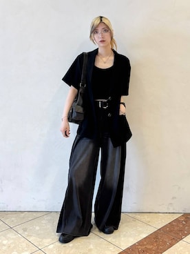 「PAGEBOY（ページボーイ）のアイテム（テーラードジャケット）」を使った、カワさん（レディース・163cm）の夏コーディネート