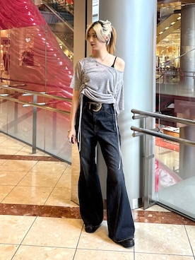 「PAGEBOY（ページボーイ）のアイテム」を使った、カワさん（レディース・163cm）の夏コーディネート