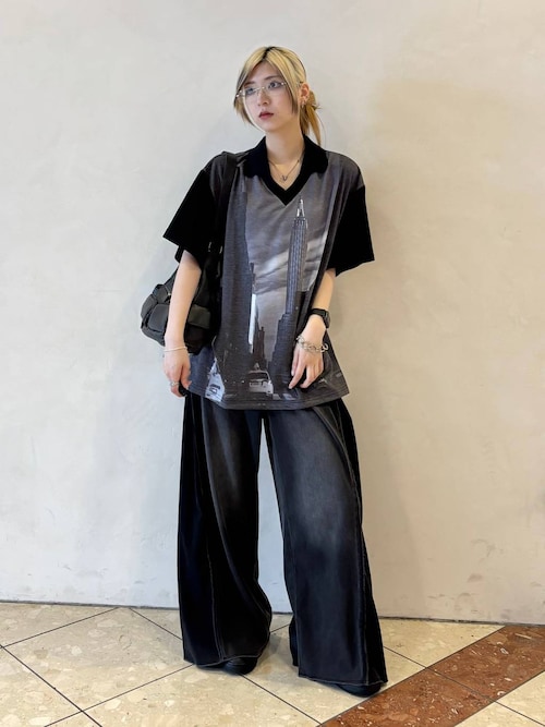 裾から15cmまでセルフカット可能】ワイドフリーカットデニム