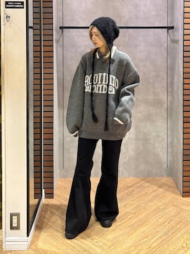 「HARE（ハレ）のアイテム（ニットキャップ/ビーニー）」を使った、カワさん（レディース・163cm）の秋コーディネート