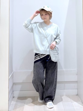 「GLOBAL WORK（グローバルワーク）のアイテム（シューズ）」を使った、amamikanoheyaさん（レディース・155cm）の春コーディネート