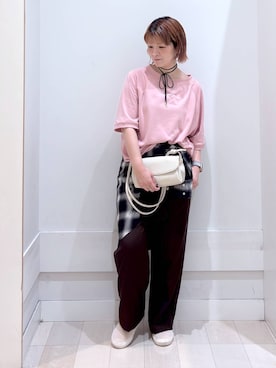「アイテム（スウェット）」を使った、amamikanoheyaさん（レディース・155cm・40代）の秋コーディネート