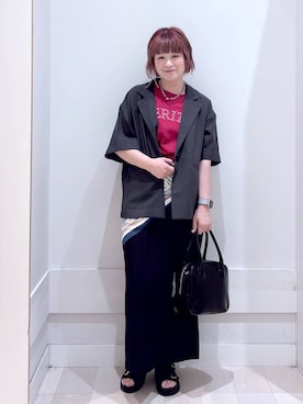 「GLOBAL WORK（グローバルワーク）のアイテム（ジャケット/アウター）」を使った、amamikanoheyaさん（レディース・155cm）の夏コーディネート