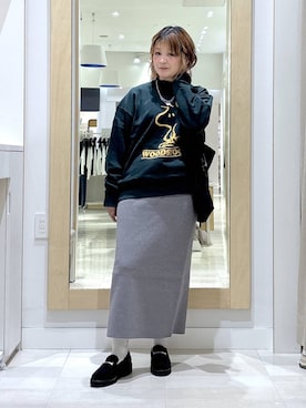 「アイテム（スウェット）」を使った、amamikanoheyaさん（レディース・155cm・40代）の秋コーディネート