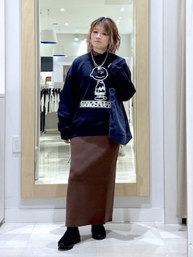 「アイテム（スウェット）」を使った、amamikanoheyaさん（レディース・155cm・40代）の秋コーディネート