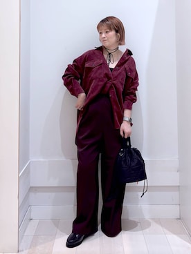 「アイテム（ハンドバッグ）」を使った、amamikanoheyaさん（レディース・155cm・40代）の秋コーディネート