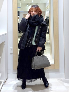 「アイテム（ワンピース/ドレス）」を使った、amamikanoheyaさん（レディース・155cm・40代）の冬コーディネート