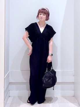 「若見え」｜amamikanoheyaさん（レディース・155cm）の夏コーディネート
