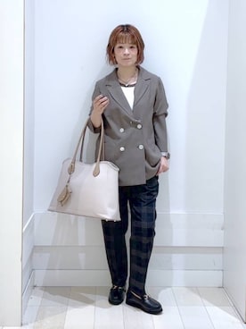 「アイテム（ローファー）」を使った、amamikanoheyaさん（レディース・155cm・40代）の夏コーディネート