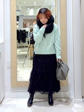 「アイテム（ワンピース/ドレス）」を使った、amamikanoheyaさん（レディース・155cm・40代）の冬コーディネート