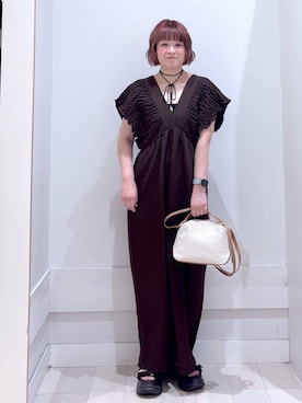 「アイテム（キャミソール）」を使った、amamikanoheyaさん（レディース・155cm・40代）の夏コーディネート
