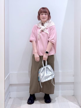 「アイテム（スウェット）」を使った、amamikanoheyaさん（レディース・155cm）の夏コーディネート