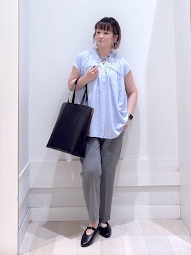 「GLOBAL WORK（グローバルワーク）のアイテム（パンツ）」を使った、amamikanoheyaさん（レディース・155cm）の夏コーディネート