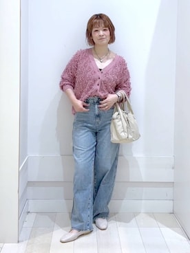 「アイテム（カーディガン/ボレロ）」を使った、amamikanoheyaさん（レディース・155cm・40代）の夏コーディネート