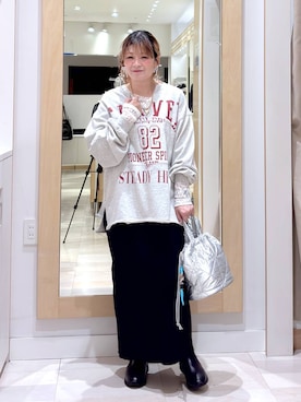 「アイテム（ハンドバッグ）」を使った、amamikanoheyaさん（レディース・155cm・40代）の秋コーディネート