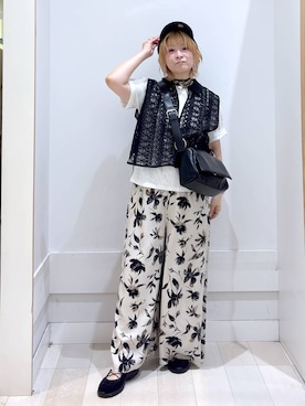 「GLOBAL WORK（グローバルワーク）のアイテム（帽子）」を使った、amamikanoheyaさん（レディース・155cm）の夏コーディネート