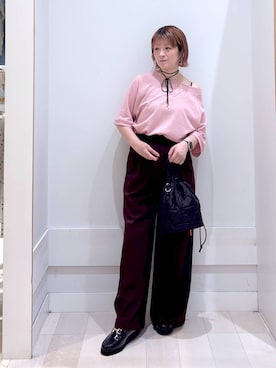 「アイテム（キャミソール）」を使った、amamikanoheyaさん（レディース・155cm・40代）の秋コーディネート