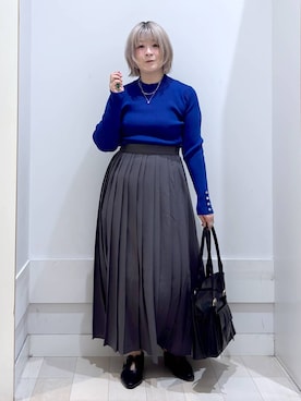 「GLOBAL WORK（グローバルワーク）のアイテム（パンプス）」を使った、amamikanoheyaさん（レディース・155cm）の秋コーディネート