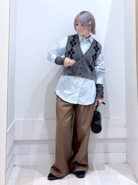 「GLOBAL WORK（グローバルワーク）のアイテム（トップス）」を使った、amamikanoheyaさん（レディース・155cm）の秋コーディネート