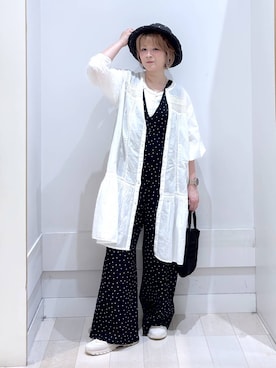 「GLOBAL WORK（グローバルワーク）のアイテム（帽子）」を使った、amamikanoheyaさん（レディース・155cm）の春コーディネート