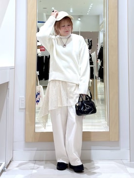 「GLOBAL WORK（グローバルワーク）のアイテム（帽子）」を使った、amamikanoheyaさん（レディース・155cm）の冬コーディネート