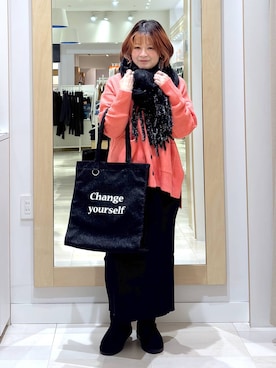 「アイテム（カーディガン/ボレロ）」を使った、amamikanoheyaさん（レディース・155cm・40代）の冬コーディネート