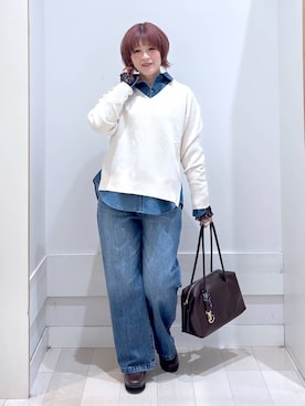 「GLOBAL WORK（グローバルワーク）のアイテム」を使った、amamikanoheyaさん（レディース・155cm）の春コーディネート