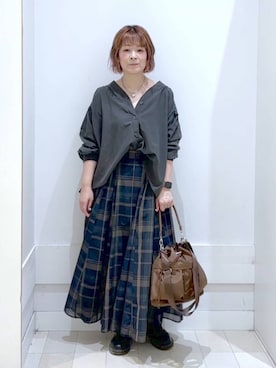 「アイテム（トップス）」を使った、amamikanoheyaさん（レディース・155cm・40代）の夏コーディネート