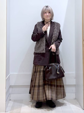 「GLOBAL WORK（グローバルワーク）のアイテム（テーラードジャケット）」を使った、amamikanoheyaさん（レディース・155cm）の秋コーディネート