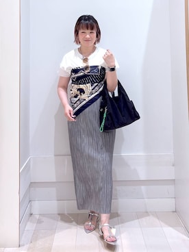 「アイテム（サングラス）」を使った、amamikanoheyaさん（レディース・155cm）の夏コーディネート