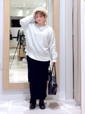 「アイテム（ボストンバッグ）」を使った、amamikanoheyaさん（レディース・155cm・40代）の秋コーディネート