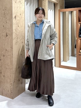 「アイテム（マウンテンパーカー）」を使った、gw_maieiさん（レディース・159cm・30代）の秋コーディネート