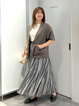 「GLOBAL WORK（グローバルワーク）のアイテム（ジャケット/アウター）」を使った、gw_maieiさん（レディース・159cm）の夏コーディネート