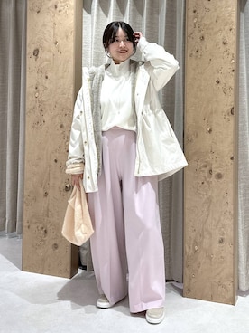 「アイテム（マウンテンパーカー）」を使った、gw_maieiさん（レディース・159cm）の冬コーディネート