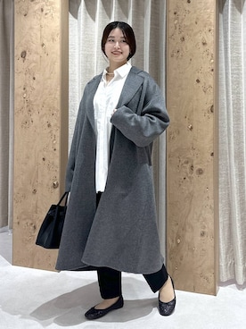 「アイテム（バレエシューズ）」を使った、gw_maieiさん（レディース・159cm）の冬コーディネート