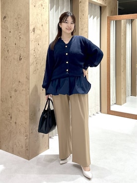 「アイテム（タンクトップ、ブルー系）」を使った、gw_maieiさん（レディース・159cm）の秋コーディネート