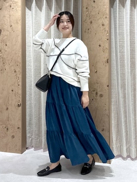 「アイテム（ローファー）」を使った、gw_maieiさん（レディース・159cm・30代）の秋コーディネート