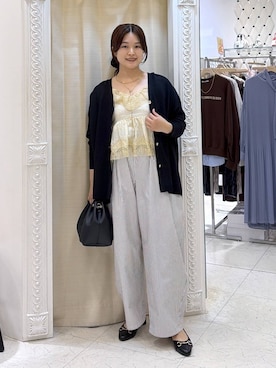 「Elura（エルーラ）のビットパンプス/633014（パンプス、ブラック系）」を使った、gw_maieiさん（レディース・160cm）の春コーディネート