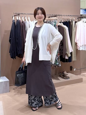 「Elura（エルーラ）のボールロングネックレス/611610（ネックレス、シルバー系）」を使った、gw_maieiさん（レディース・160cm）の夏コーディネート