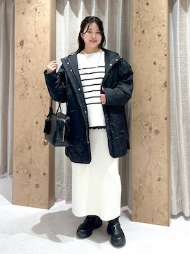 「Elura（エルーラ）のアイテム」を使った、gw_maieiさん（レディース・159cm）の冬コーディネート