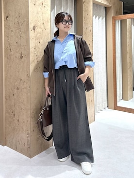 「アイテム（パーカー）」を使った、gw_maieiさん（レディース・159cm・30代）の秋コーディネート