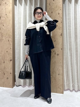 「アイテム（ローファー）」を使った、gw_maieiさん（レディース・159cm・30代）の冬コーディネート