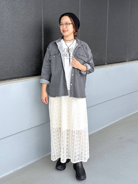 「アイテム（ピアス（両耳用））」を使った、gw_maieiさん（レディース・159cm）の秋コーディネート