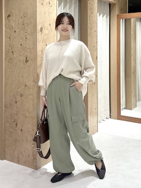 「アイテム（カーゴパンツ）」を使った、gw_maieiさん（レディース・159cm・30代）の秋コーディネート