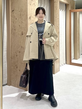 「アイテム（トレンチコート）」を使った、gw_maieiさん（レディース・159cm・30代）の秋コーディネート