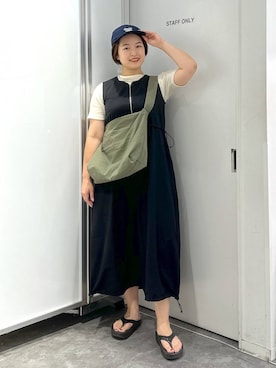 「GLOBAL WORK（グローバルワーク）のステンレスチョーカーネックレス/143579（ネックレス）」を使った、gw_maieiさん（レディース・159cm・30代）の夏コーディネート