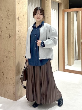 「アイテム（ブルゾン）」を使った、gw_maieiさん（レディース・159cm・30代）の秋コーディネート