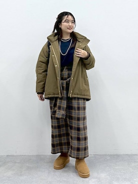 「アイテム（バックパック/リュック）」を使った、gw_maieiさん（レディース・159cm・30代）の冬コーディネート
